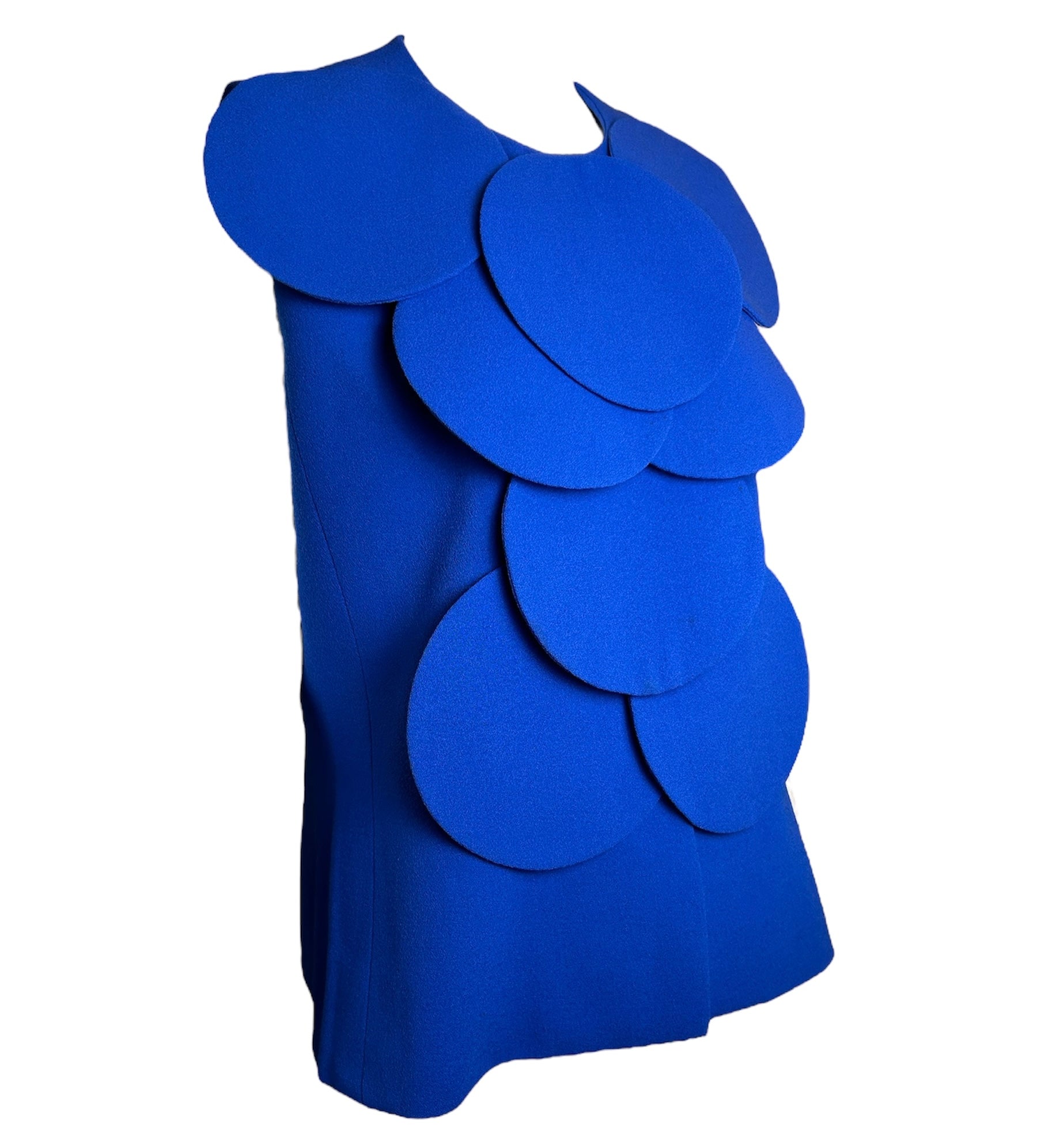Pierre Cardin Rare Blue Bubble Vest-Jacket DETAIL PHOTO 2 OF 6